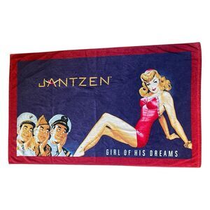 Jantzen Vintage Pin Up 60s Beautiful Woman 38x65 Girl Of His Dreams Beach Towel